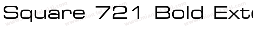 Square 721 Bold Extended字体转换